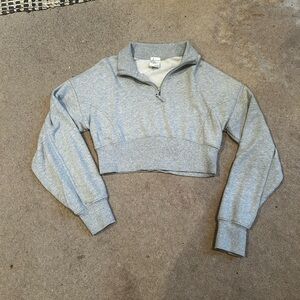 Aerie cropped quarter zip